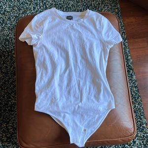 Gap White Bodysuit Medium Tall